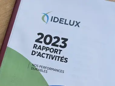 Cover du rapport d'activités IDELUX