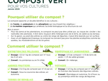 Compost vert - Conseils et composition - 2025