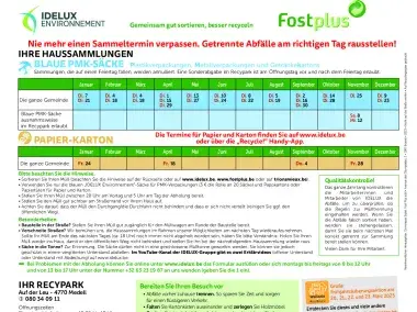 Sammlungskalender - Amel - 2025