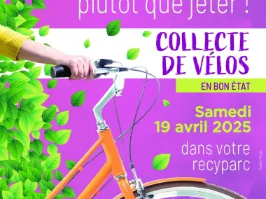 Affiche - IDELUX - Collecte de vélos