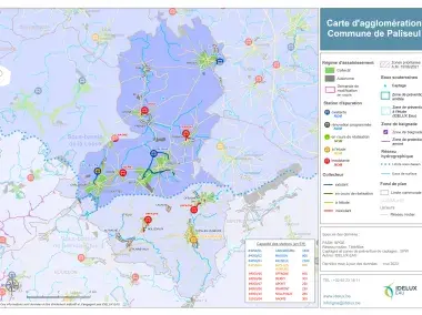 Carte d'agglomération de la commune de Paliseul