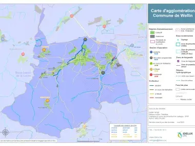 Carte d'agglomération de la commune de Wellin