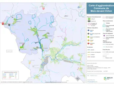 Carte d'agglomération de la commune de Meix-devant-Virton