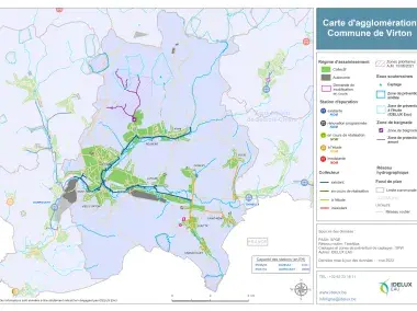 Carte d'agglomération de la commune de Virton